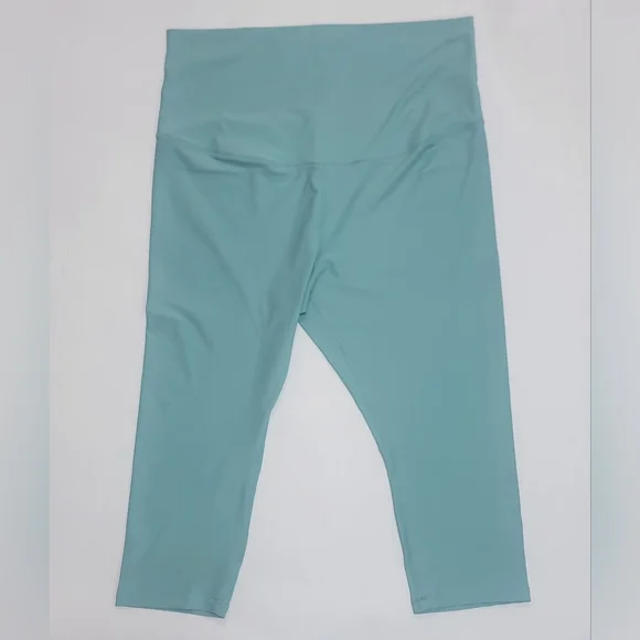 Old Navy Light Blue Powersoft Maternity High-Waisted Leggings - Picture 2 of 8